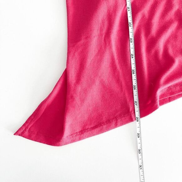 Nike Dri Fit Women's Asymmetrical Hem Touch Club Tank Top Pink Large - Picture 7 of 7